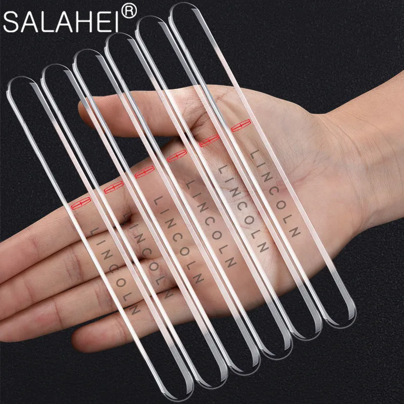 

6Pcs Car Door Edge Anti-collision Strips Stickers For Lincoln MKZ MKX Aviator Navigator Continental Corsair MKC MKT Nautilus