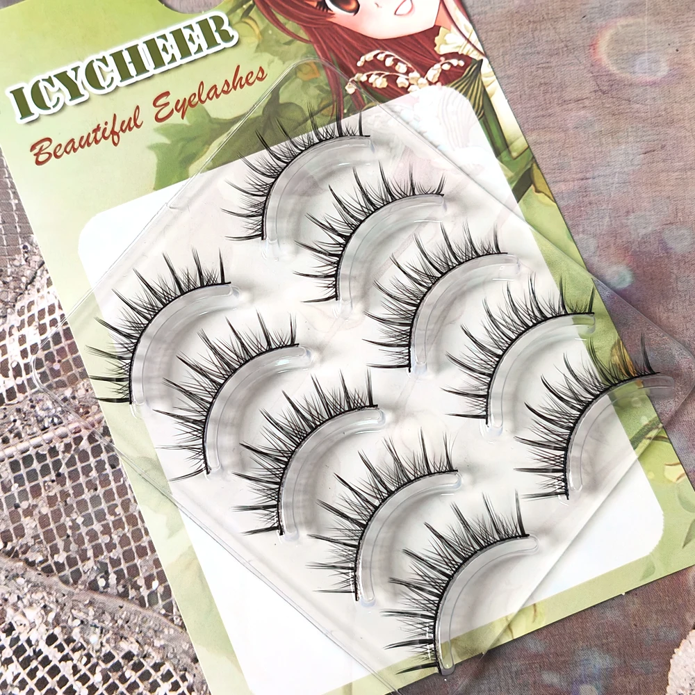 5 пар натуральные ресницы ручной работы