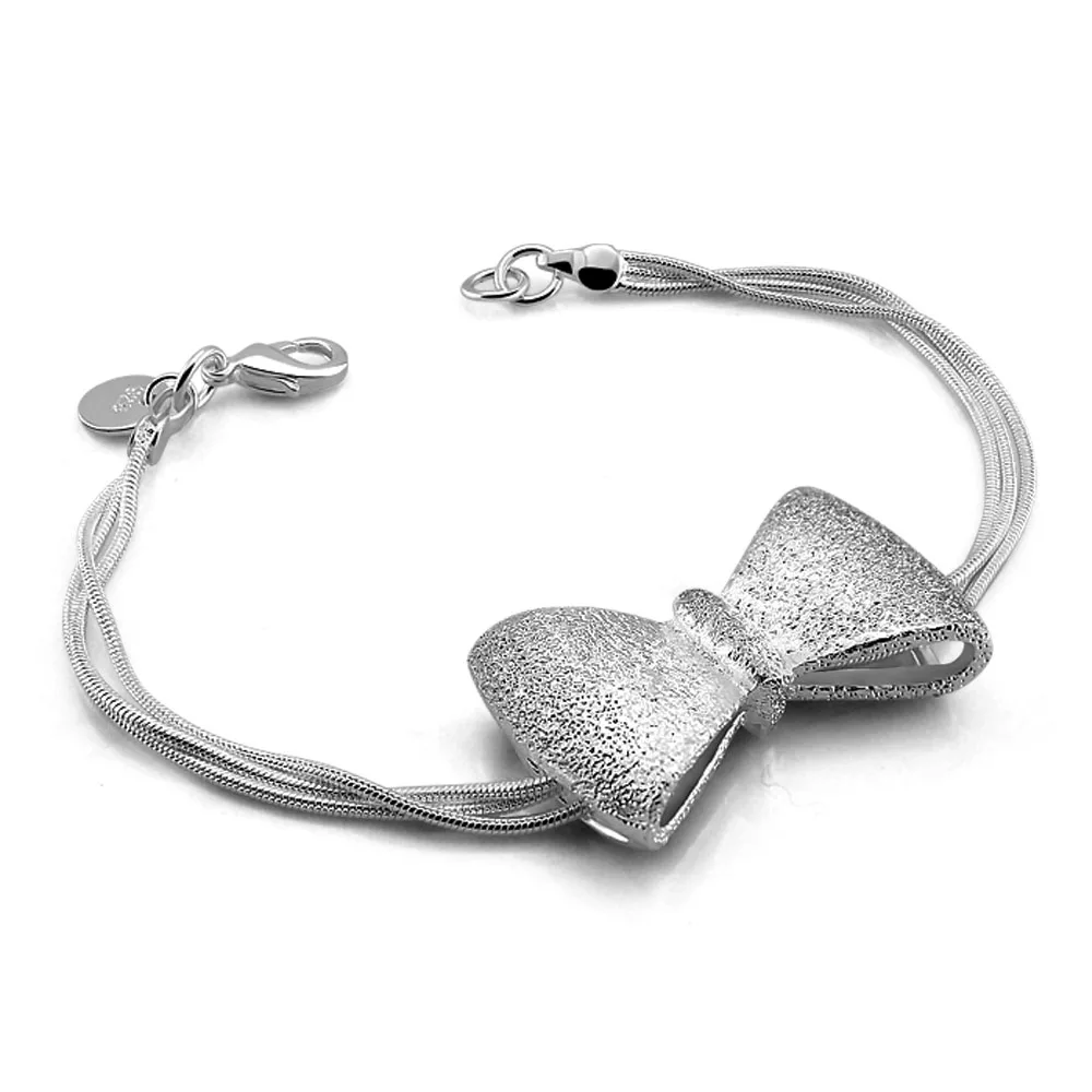 

Многослойный браслет ziqiudie из стерлингового серебра 925 пробы с бантом в виде змеи, Модный женский серебряный браслет в Корейском стиле, ювелирные изделия для девушек