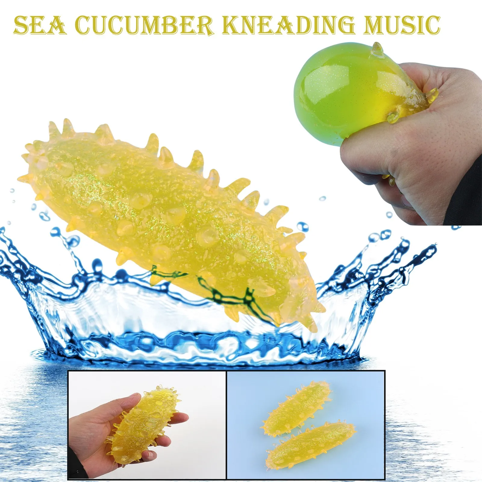 

Cucumber Music Creative TPR Toy Strange Pinch 5ml Sea Simulation Vent Animal Toy 7up Toy