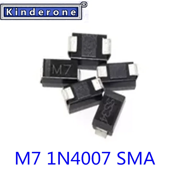 

50-1000 шт. 1N4007 M7 SMA быстрое переключение диод Шоттки выпрямитель диод электронные компоненты