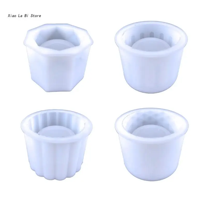 

XXFD 4x Cylinder Flower Pot Cement Mold Garden Planter Concrete Silicone Mold for Handmade Jar Storage Box Plaster Resin Mold