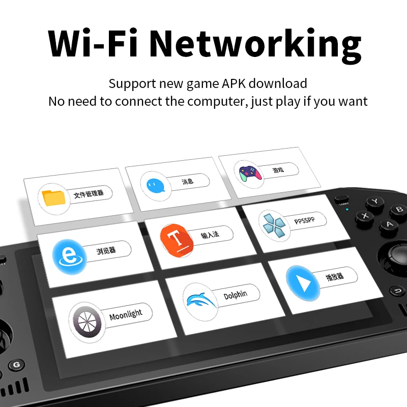 Сенсорный экран Powkiddy X28 Android 11 Unisoc Tiger T618 5 дюйма