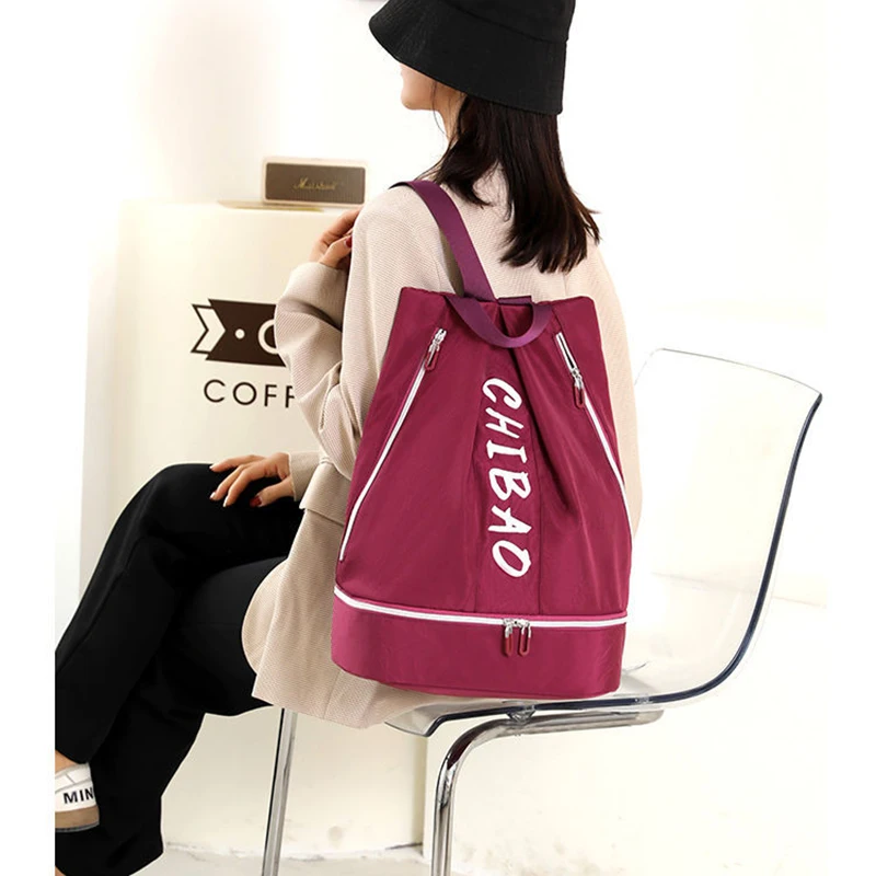 Swimming Backpack Women Men's Dry and Wet Separation Waterproof Bag Training Sports Bags Multifunction Fitness Travel Yoga Bags