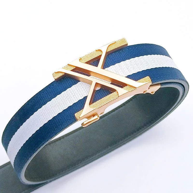 Ремень мужской с металлической пряжкой дизайнерский Повседневный широкий пояс