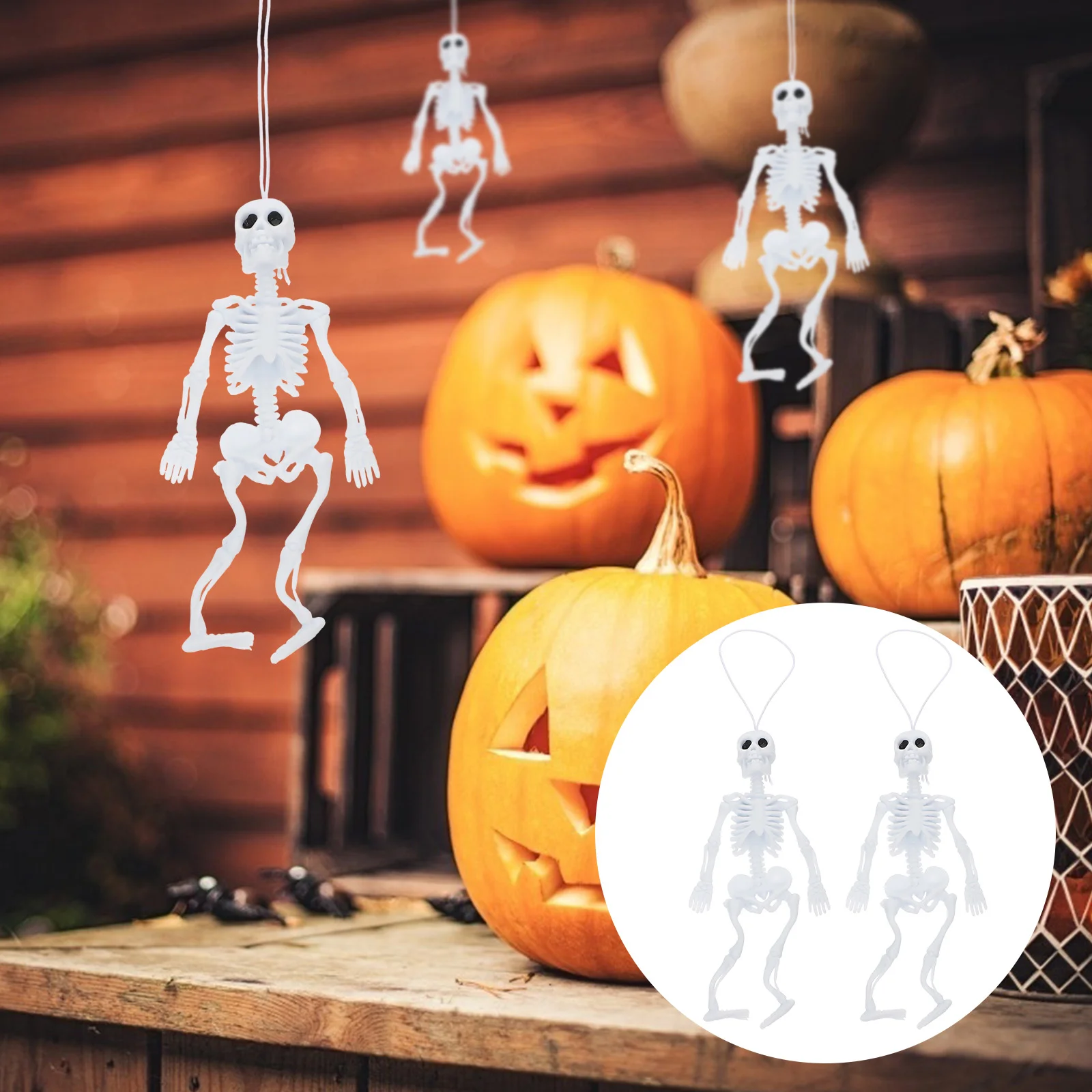 

Украшения для хэллоуивечерние, Декор, подвесные сувениры, украшение, имитация человеческой позы, фигурки жизни, жуткий реквизит, встряхиван...