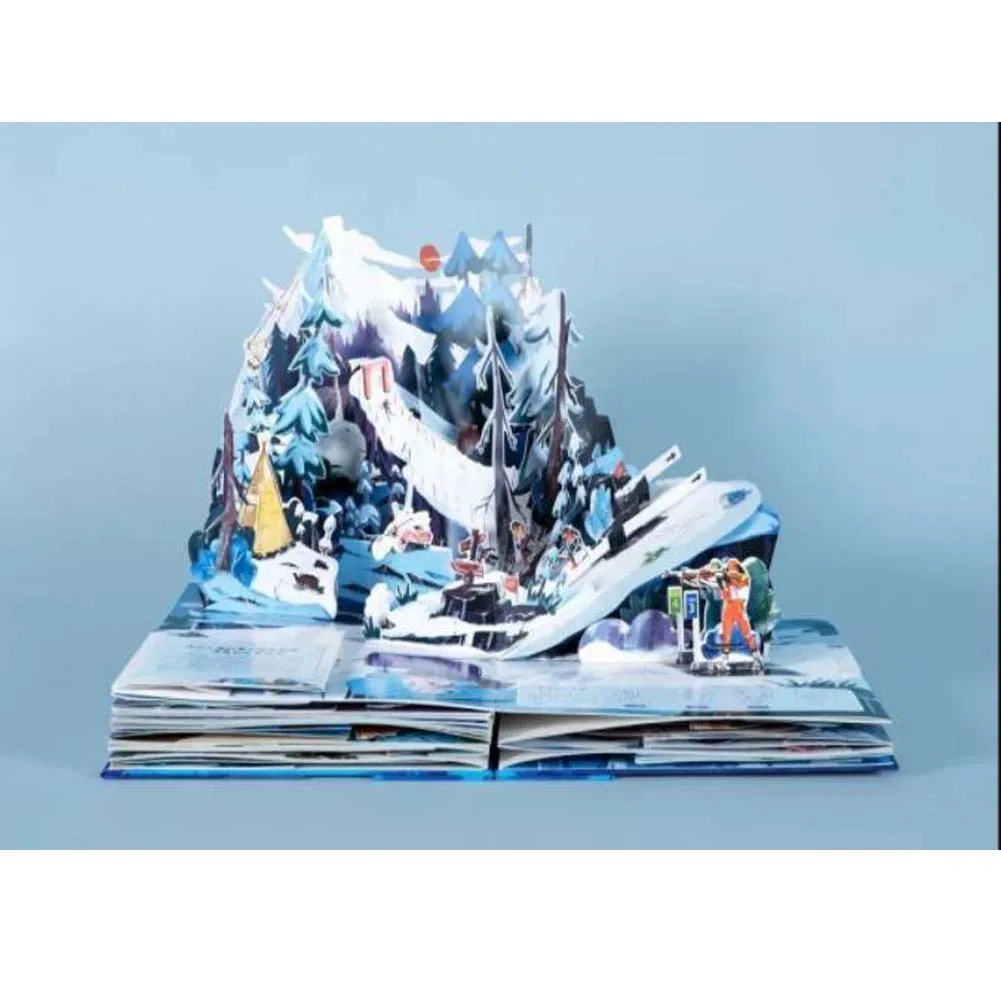 Tanie 1 Książka/paczka Chińska Wersja Otwarta Chińska Książka Pop-up Z Lodem I śniegiem 3d