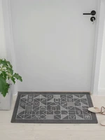 floor the entrance door mat simple advanced geometric pattern easy wash comfort grey carpet absorbent non slip household entry