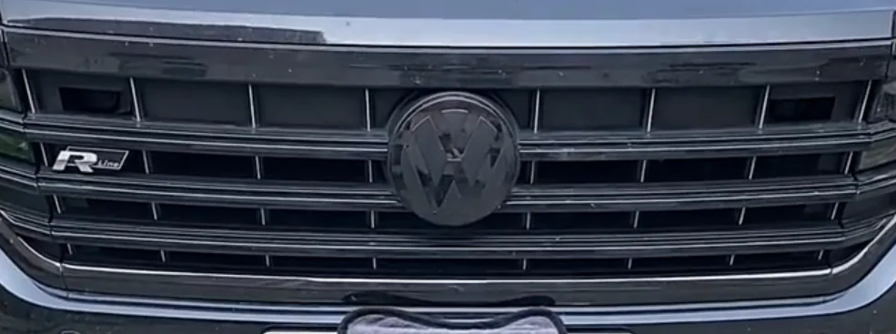 

Для VW New Touareg яркие черные сетчатые полоски для решетки 2019 20212022 Аксессуары из АБС-пластика 2023, передняя средняя отделка автомобиля, Стайлинг, гарнир