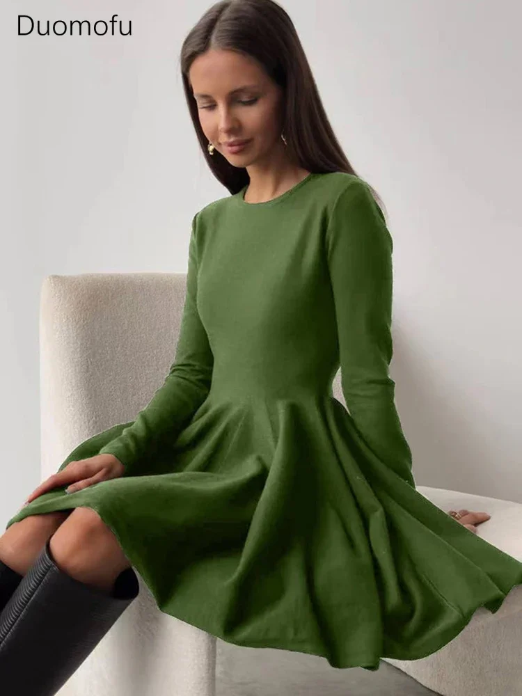 Женское трикотажное платье-свитер