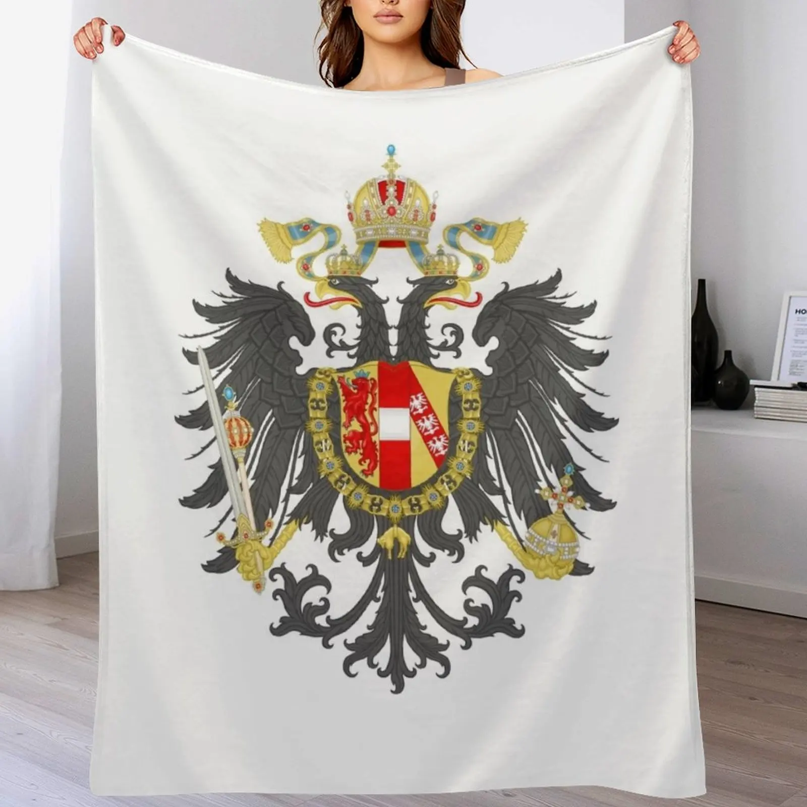 Kaiser Viele Wappen des ? Vissischen Reiches историisch Плед Диван Детские одеяла