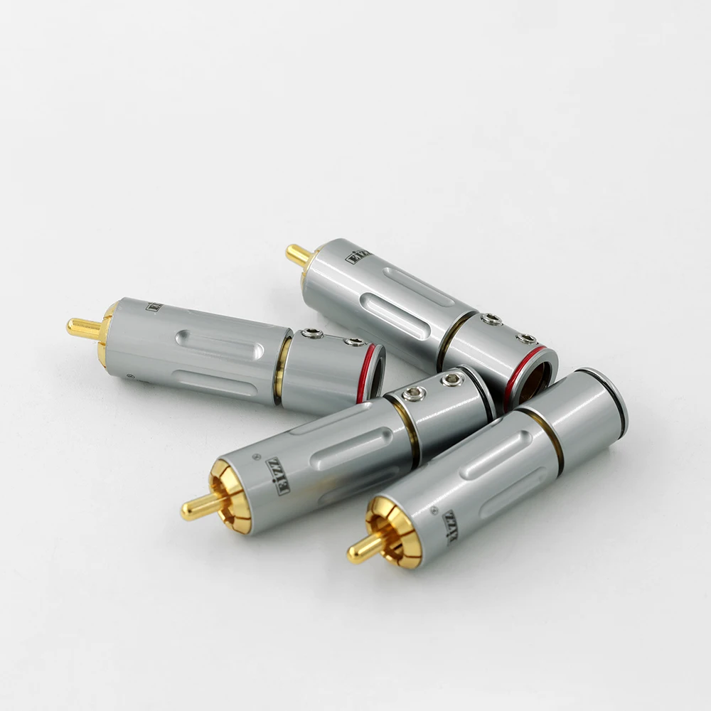 EIZZ 204 RCA разъем 24K позолоченный фоторазъем для адаптера с замком Hifi аудио видео AMP TV