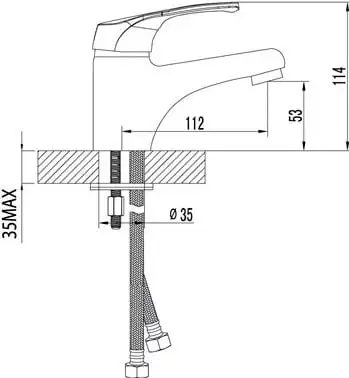 Смеситель Lemark Omega LM3106C для раковины