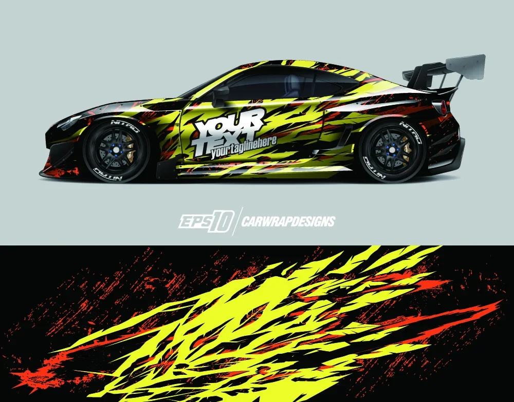 Виниловая оберточная пленка с изображением тигра на весь корпус современный