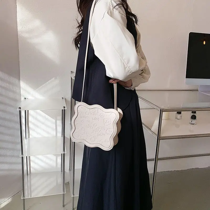 Women's Messenger Bag New High Quality Handbag Fashion Adjustable Shoulder Bag PU Cute Mini Exquisite Purse Storage Bag