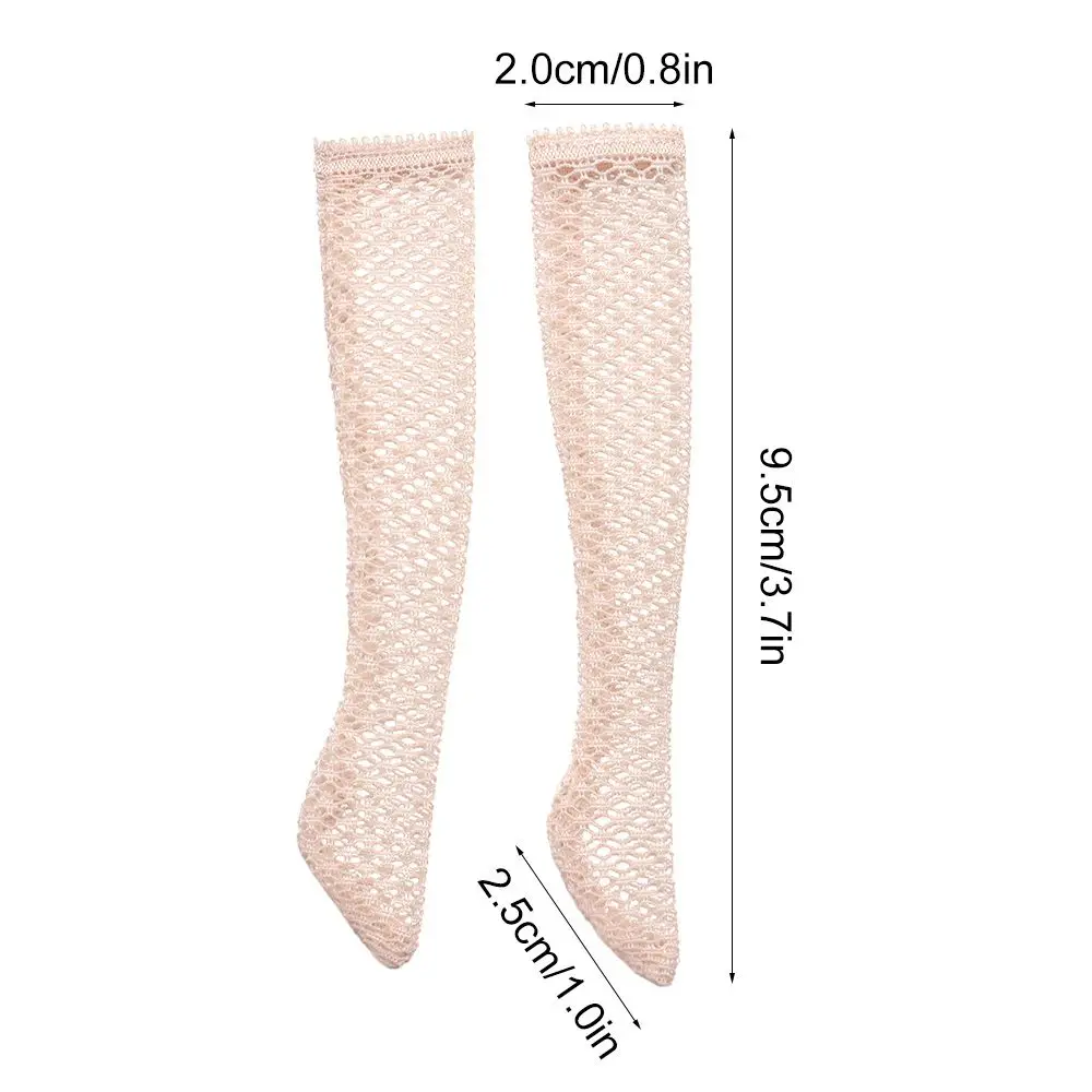 Fashion 1 Pair/Set Handmade Lace Stockings Long Sock Legging Casual Wear Accessories Dress Clothes for 1/6 Doll Baby DIY Toy images - 6