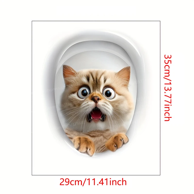 

Наклейка на унитаз кошка-бабочка M773