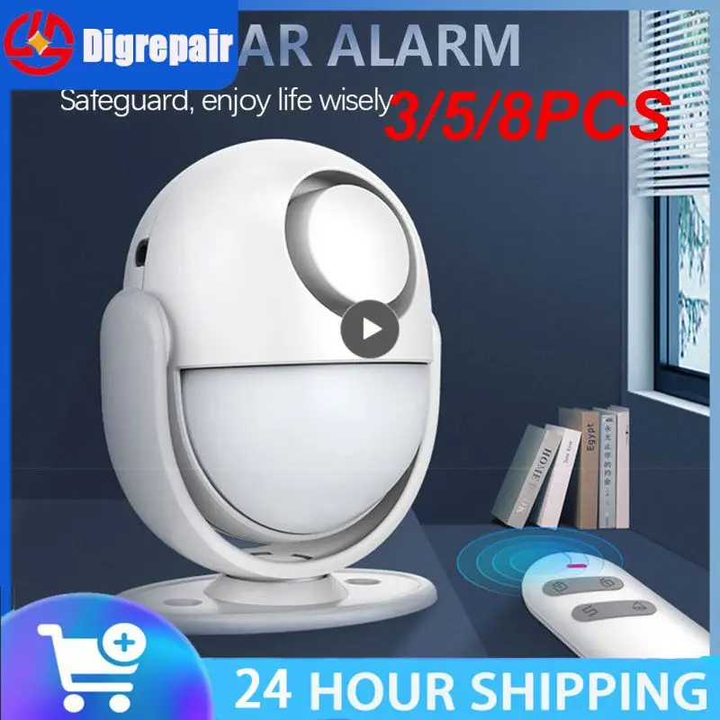 

3/5/8PCS Infrared Anti-theft Thief Sensor Anti-theft Mode Portable Anti-theft Alarm Long Detection Distance Doorbell Mode