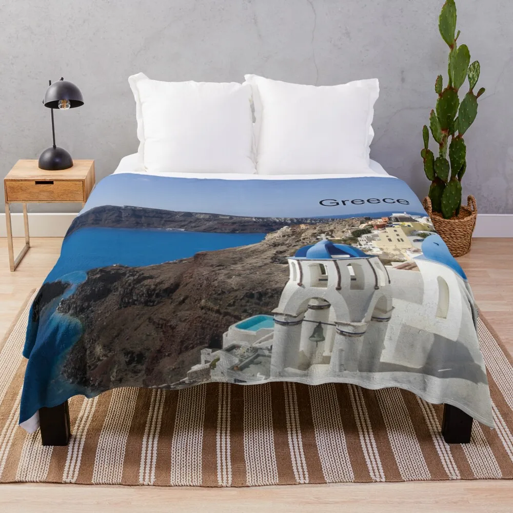 Одеяло Santorini Greece Island Детские одеяла на заказ