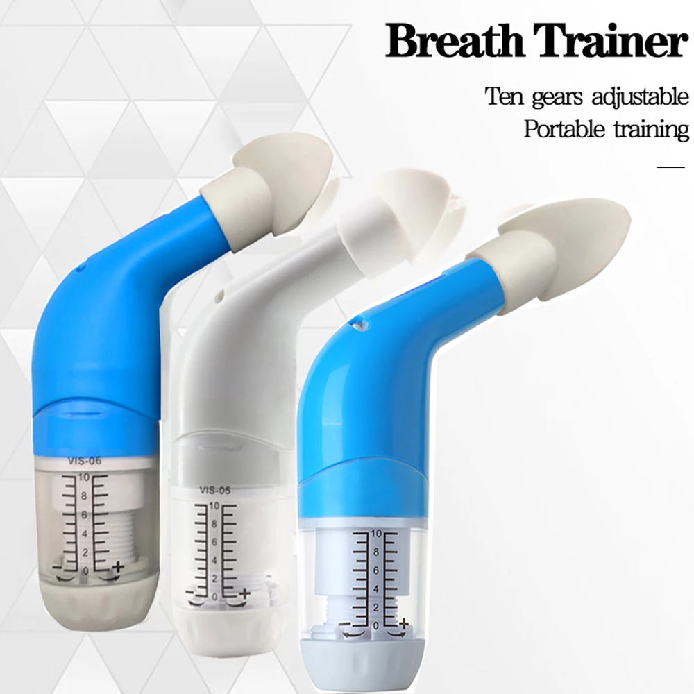 

Lung Breathing Trainer Inspiratory Expiratory Muscle Exerciser Drug-Free Respiratory Therapy Pneumonia Breath Training Device