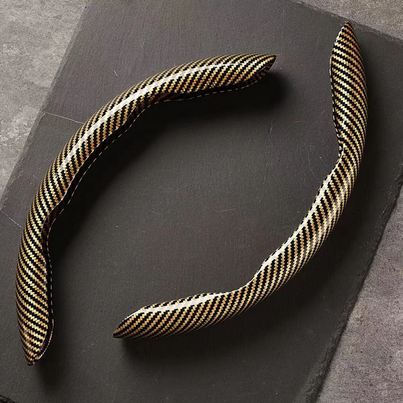 Чехол на руль автомобиля из углеродного волокна для Kia Ceed Sportage Picanto Cerato Seltos Soul Rio 3 4