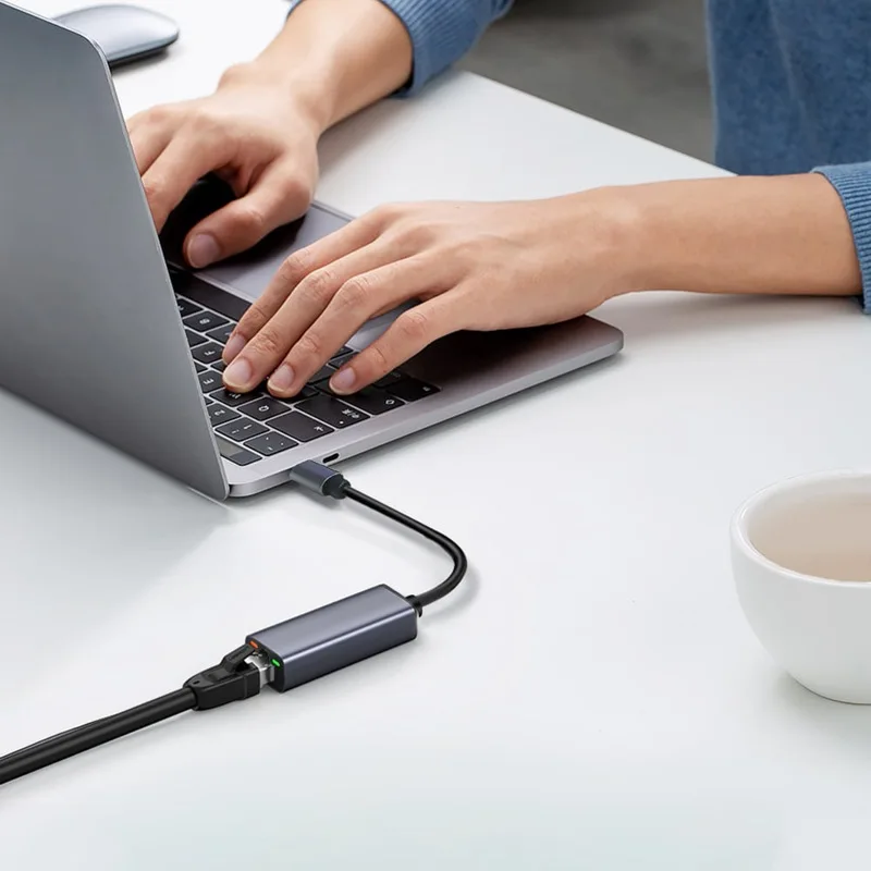 

USB C to Ethernet Adapter 1000Mbps Converter for MacBook Pro Air RJ45 to Thunderbolt 3 Type C Gigabit Network LAN
