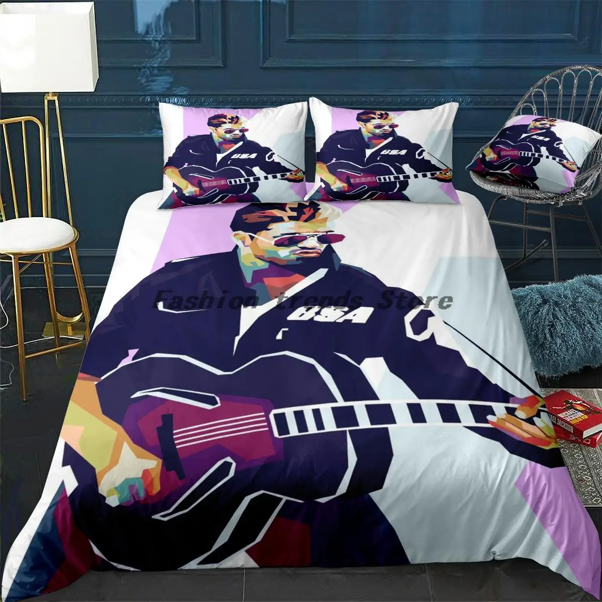 

George Michael on WPAP Duvet Cover Comfortable Quilt Home Decora Design Universal Bedding Set Bedclothes+Pillowcase 3pcs