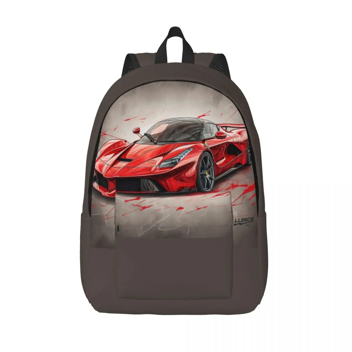 

Страстный спортивный автомобильный холщовый рюкзак с графическим рисунком, рюкзак для велоспорта, большие очаровательные сумки