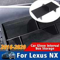 glove box organizer interval car center console storage insert divider accessories for lexus nx az20 nx260 nx350h 2022 2023