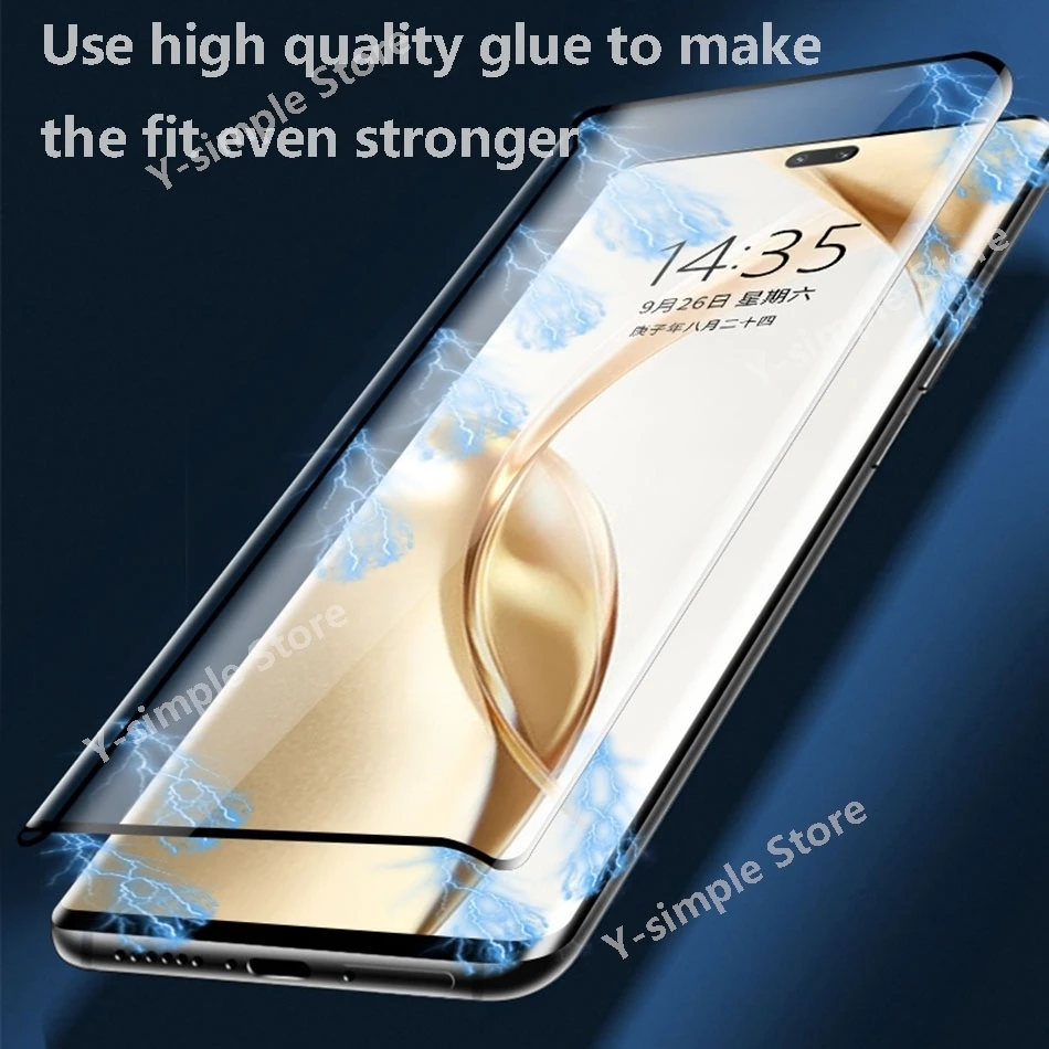 3 + изогнутое закаленное стекло для vivo V40 Lite защита экрана пленка против взрыва