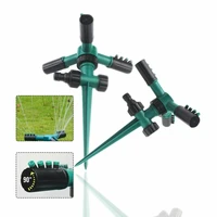 3 arm automatic rotating sprinkler with ground rod or with base garden agriculture yard lawn grass irrigation watering nozzles