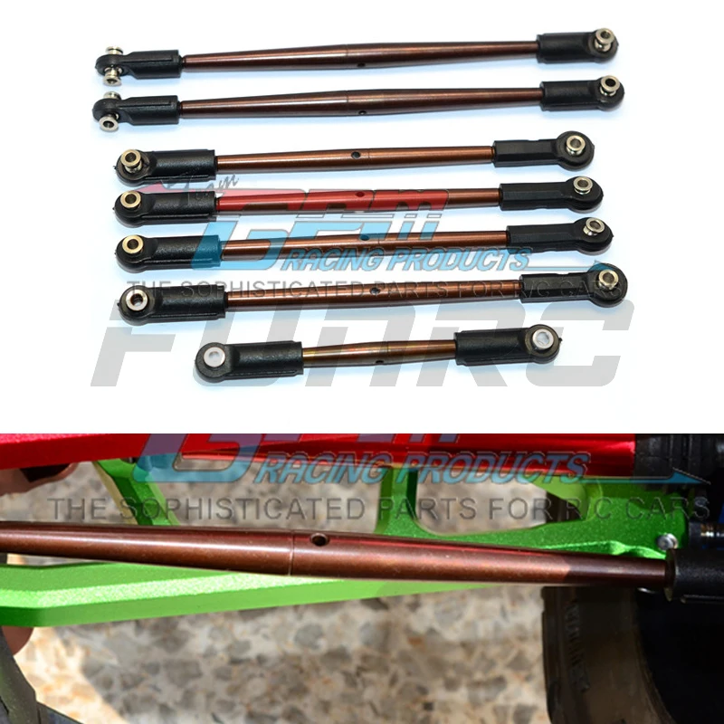 

GPM ARRMA 1/8 NERO JAZON 6S BLX AR106011/AR106009 монстр-Трак полноприводный S2 стальной положительный и отрицательный зубцы Толстая тяга