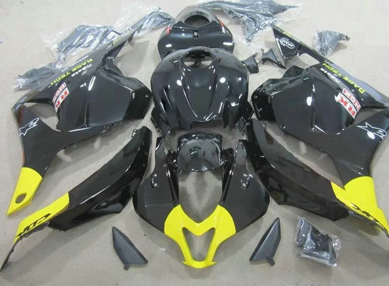 

Комплект обтекателей H-Injection из АБС-пластика для мотоцикла HONDA CBR600RR 2009 2010 2011 CBR 2012 RR черные и желтые Обтекатели 09-12