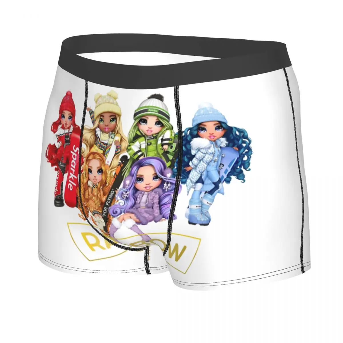 Мужские модные радужные высокие зимние трусы-боксеры на заказ мужские дышащие