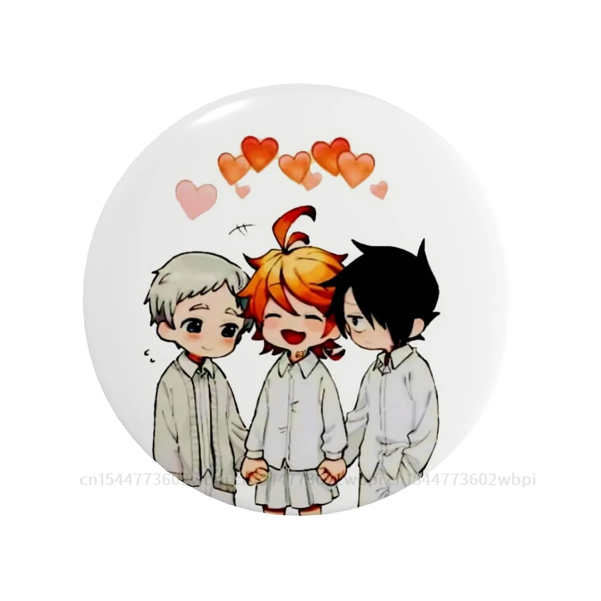 

The Promised Neverland Ray Emma And Norman Badge Metal Brooch Soft Button Pin Lover Creative Gift Collar Decor Customizable