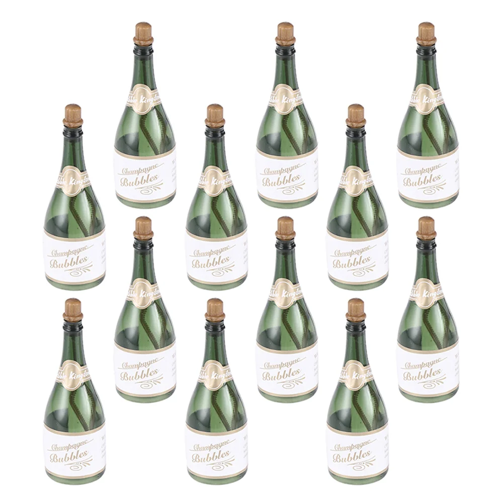 

12 Pcs Wedding Bubble Bottle Refilled Summer Kids Plastic Child