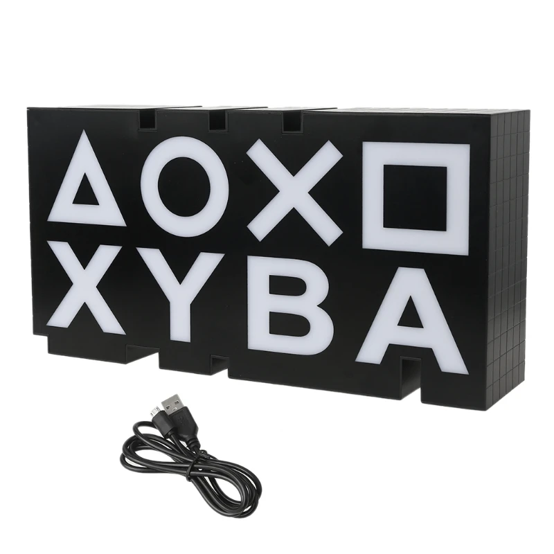 

Mood Flash Lamp Icon Modeling Voice Control Decorative Lamp House Colorful Lights Game Lampstand Led Light Game