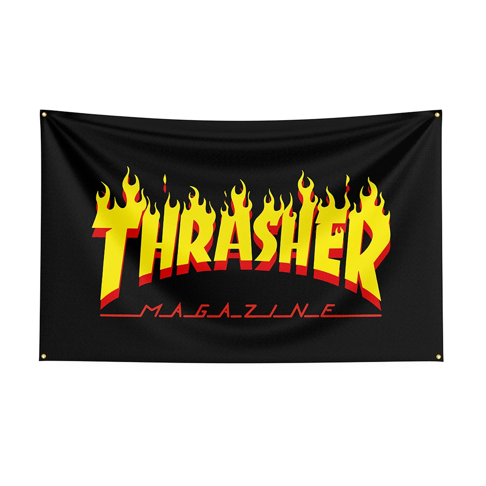 

3x5Ft Thrashers Flag Polyester Printed Skateboards Banner For Decor