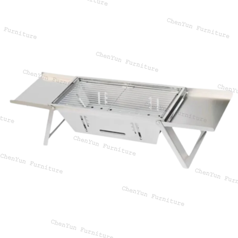 Уличная печь из нержавеющей стали для барбекю кебаб угольная уличная плита