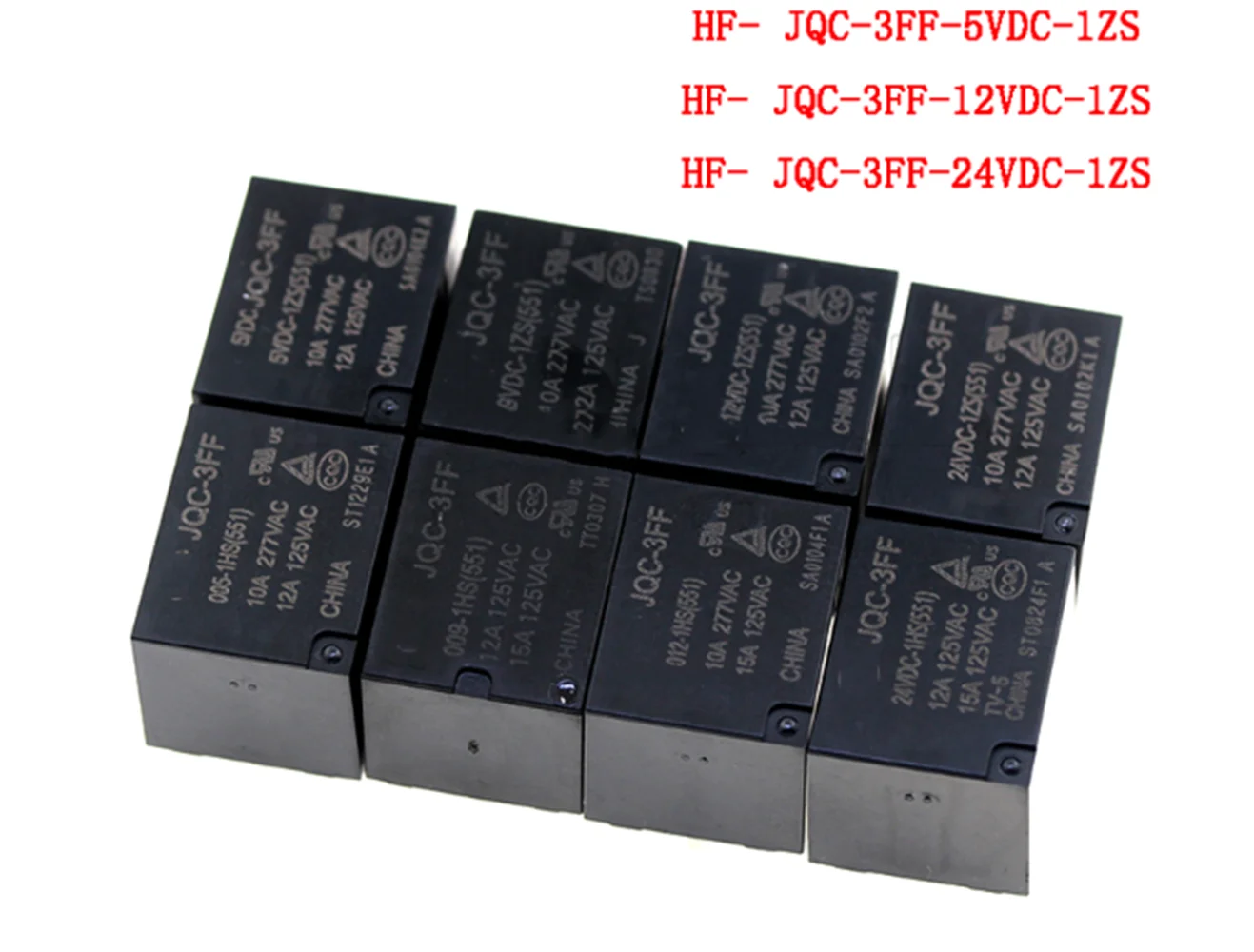 

5pcs HF- JQC- 10A Relay HF3FF - JQC - 3FF - 5VDC - 1ZS 12VDC -1ZS 24VDC-1ZS(551) 5Pin DIP5 HF- JQC-3FF - 5V 9V 12V 24V DC Relays