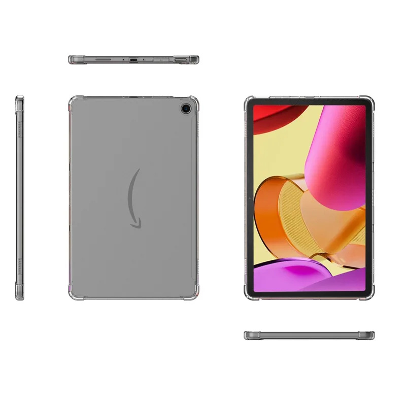 

Ультратонкий силиконовый ударопрочный чехол из ТПУ для задней панели планшета Amazon Fire Max 11 2023 11 дюймов прозрачный защитный чехол для телефона с ручкой