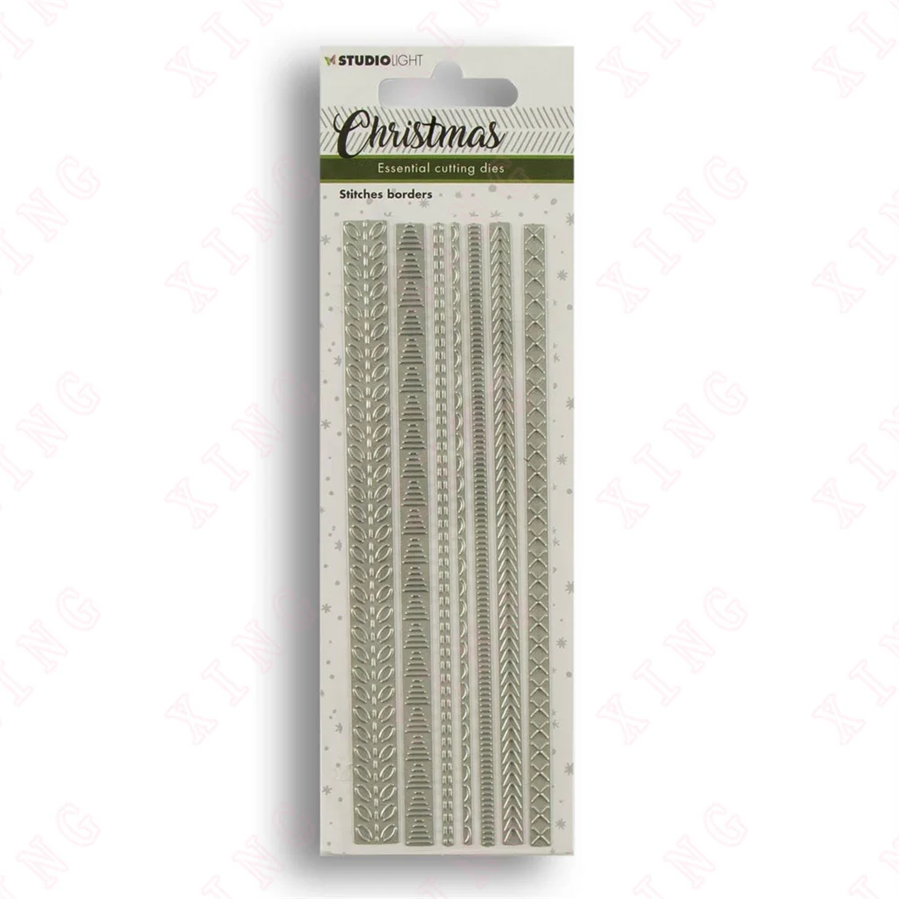 

New Stitches Borders Metal Cutting Dies Scrapbook Decorate Embossing Template Diy Greeting Card Handmade Craft Blade Punch Molds