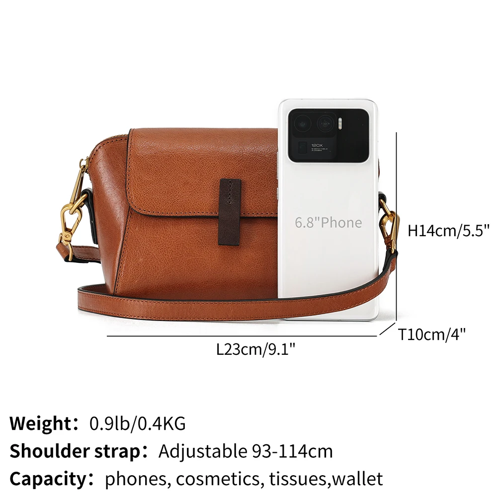 Сумка на плечо JOGUJOS женская из натуральной воловьей кожи маленький Повседневный