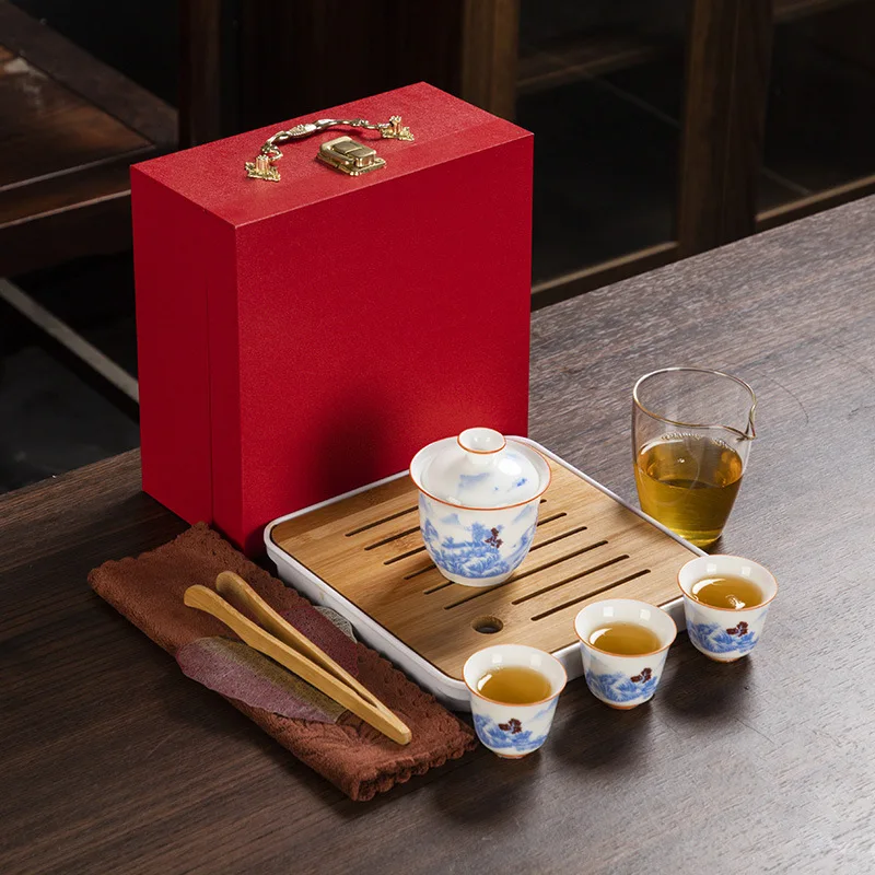 

Vintage Cutlery Teapot Set Teaware Premium Traditional Porcelain Teapot Set Puer Tea Portable Gifts Juego De Te Tea Accessories