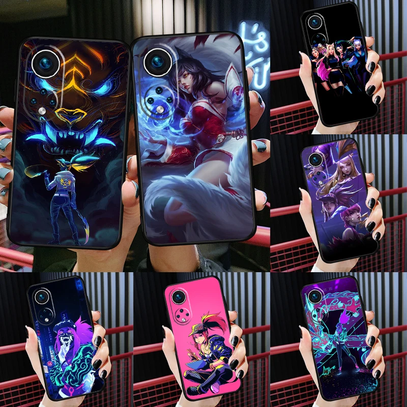 Чехол Kda Kaisa Ahri Akali для Huawei Honor Magic 5 Lite X7 X8 X9a 50 70 P20 P40 P30 Pro P Smart Nova 9 5T, чехол