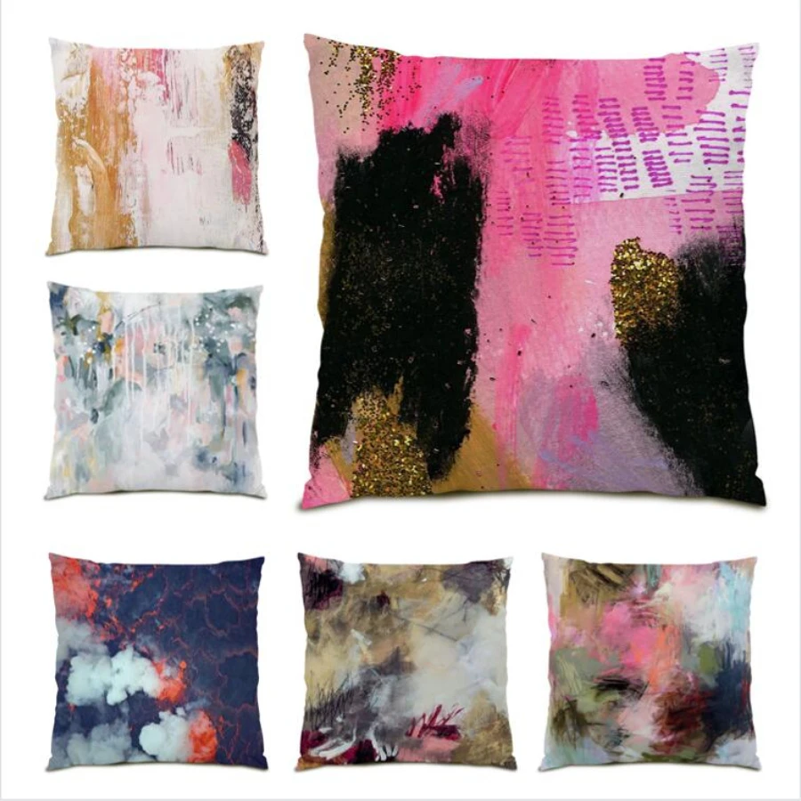 

Sofa Living Room Decoration Home Pillow Cover Decor Velvet Cushion Cover 45x45 Square Throw Pillow Covers Retro Flowers E0078