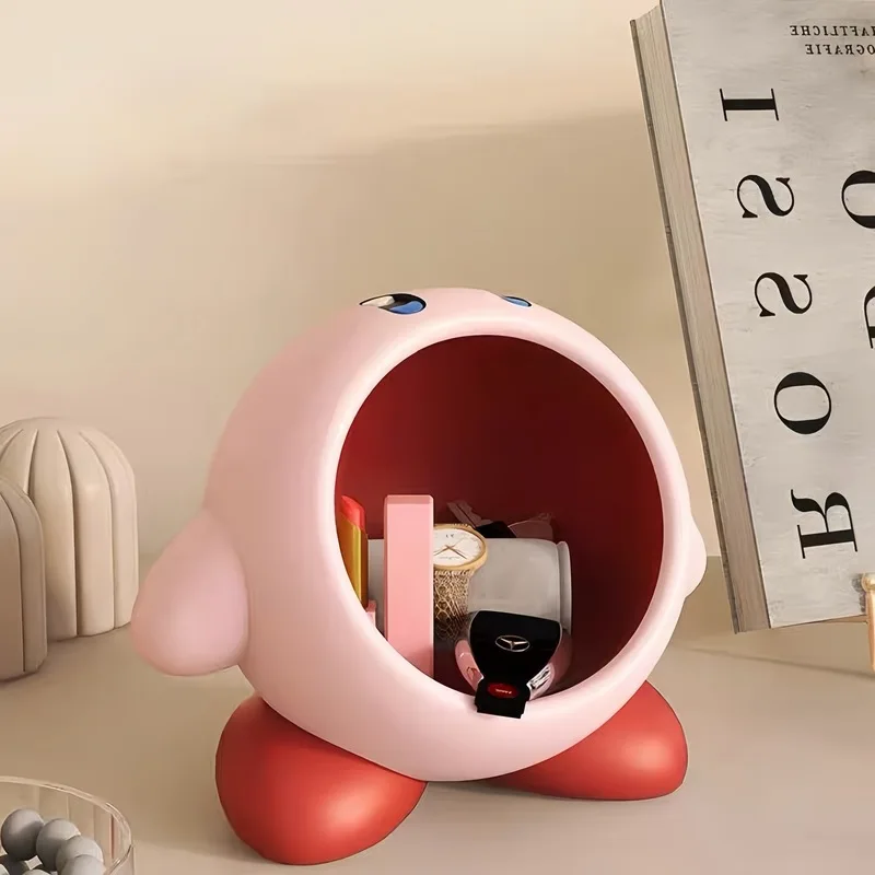 Фото Стильный креативный органайзер для ключей Kirby, милый настольный декор из смолы, держатель для ключей и украшений, подарок на новоселье или день рождения №2