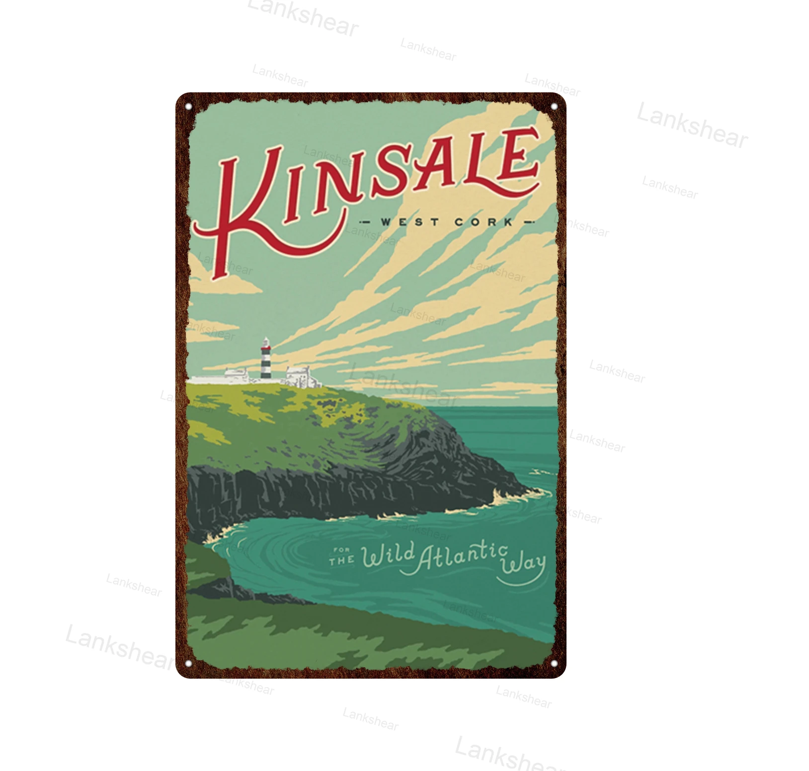 Винтажный металлический жестяной плакат с изображением мексиканского Парижа