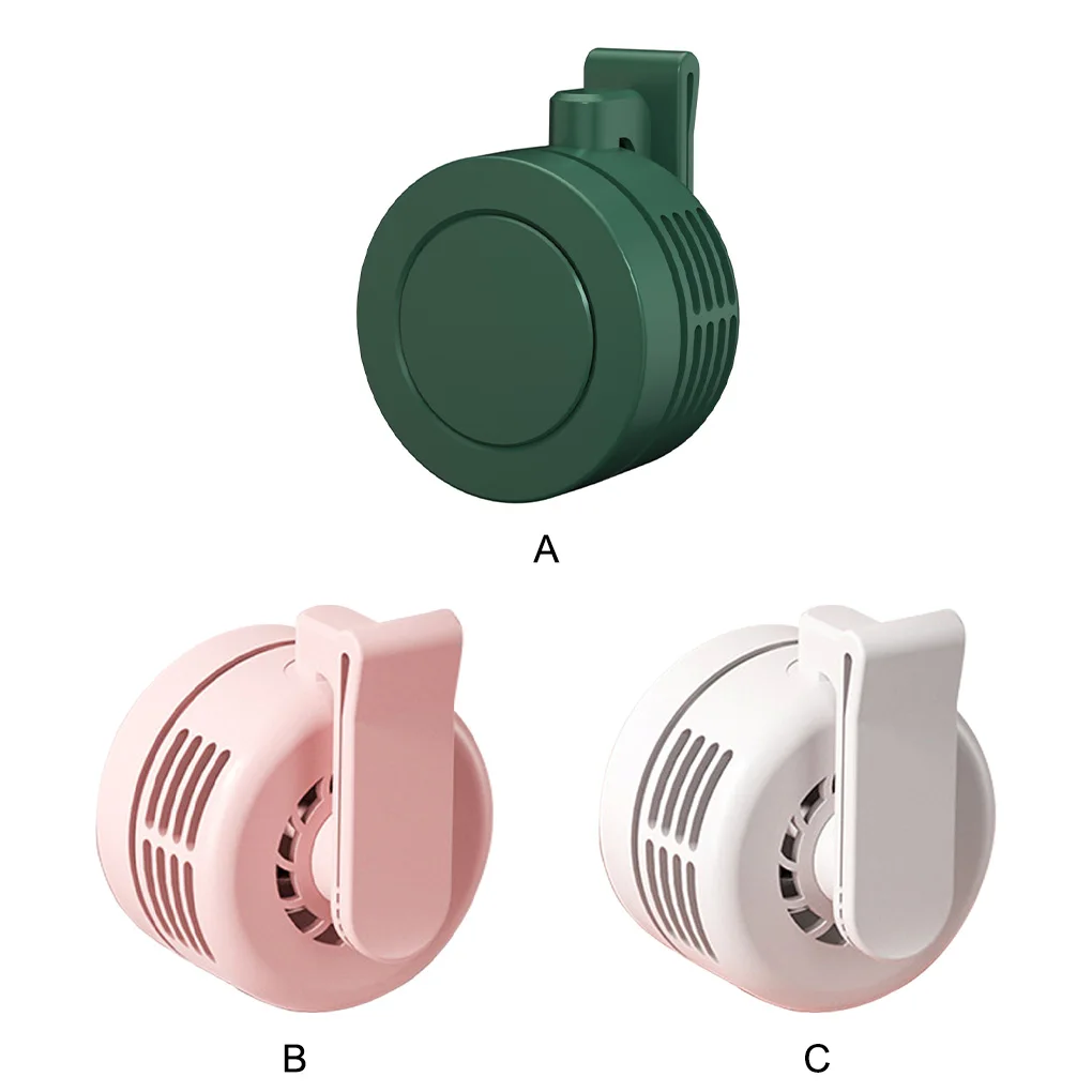 

Mini Clip Fan Collar Portable Rechargeable Cooling Cordless Indoor Pocket Office Hot Weather Low-noise Cooler Pink