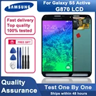 Оригинальный ЖК-дисплей 5,1 дюйма для Samsung GALAXY S5 active G870A G870, ЖК-экран с сенсорным дигитайзером в сборе для GALAXY S5 active LCD